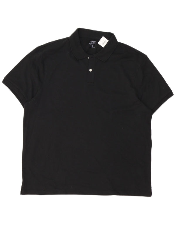 Męska koszulka polo J. CREW XL, czarna, bawełniana