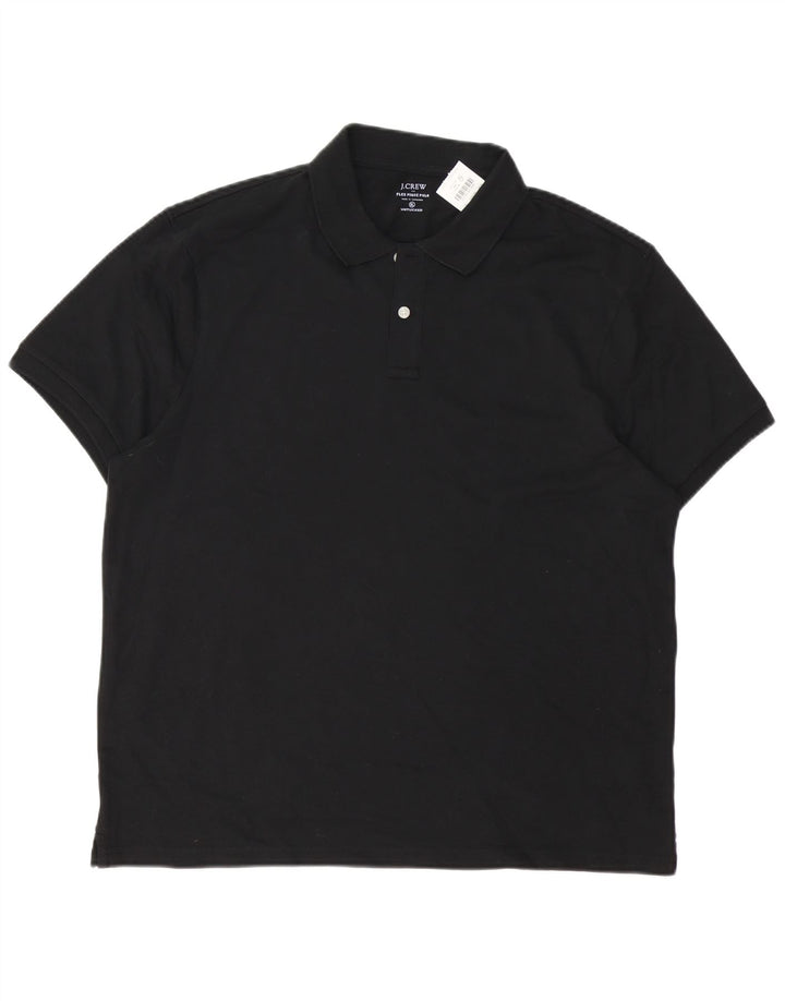 Męska koszulka polo J. CREW XL, czarna, bawełniana