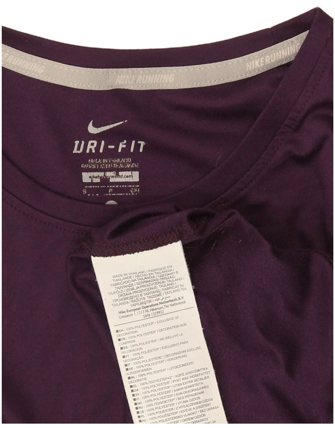 Damska koszulka Nike Dri Fit Top UK 8, mały, fioletowy poliester