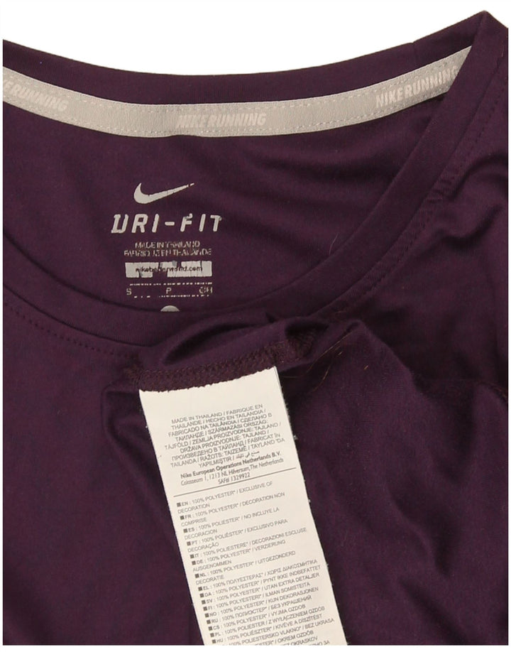 Damska koszulka Nike Dri Fit Top UK 8, mały, fioletowy poliester