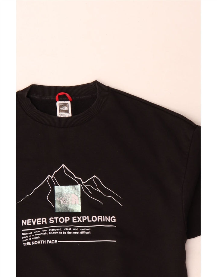 Damska bluza z grafiką The North Face UK 14, średnia czarna bawełna