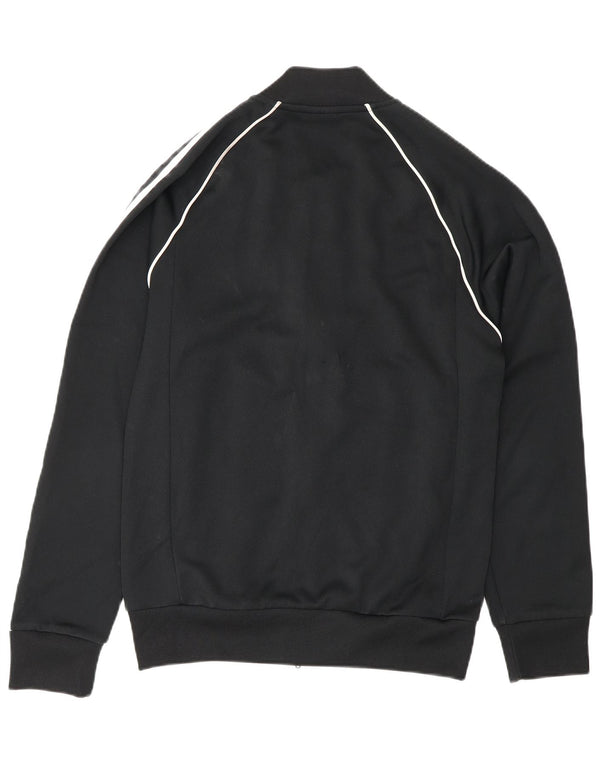 Adidas Męska bluza dresowa o regularnym kroju, mała, czarna, poliestrowa