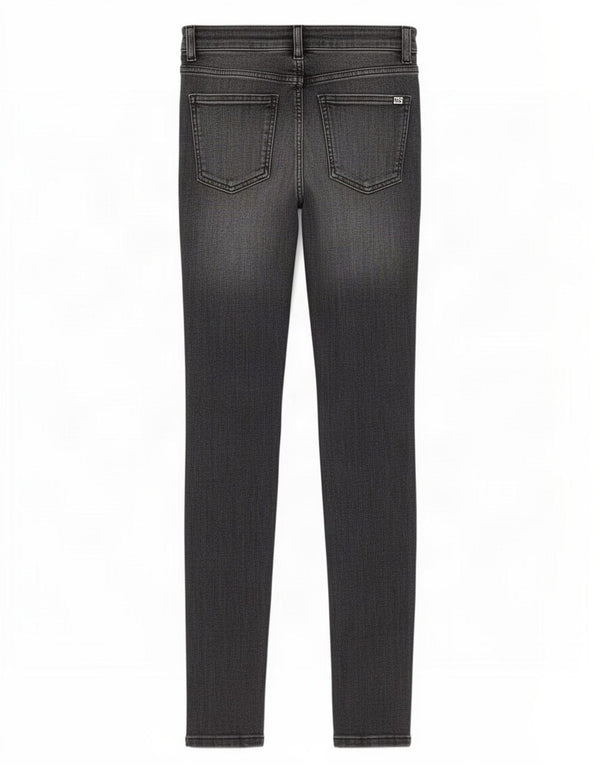 Damskie jeansy obcisłe z wysokim stanem Zara EU 36 XS W26 L28 Szara bawełna