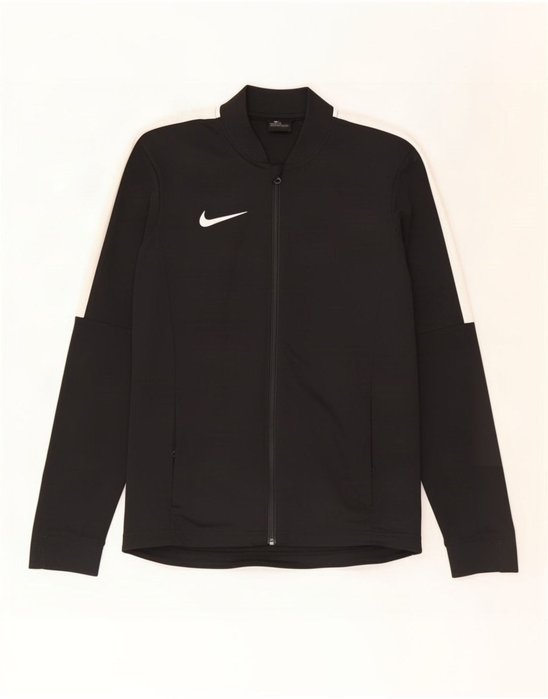 Męska kurtka dresowa Nike Dri Fit, mała, czarna, poliestrowa z blokami kolorów