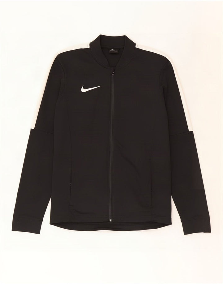 Męska kurtka dresowa Nike Dri Fit, mała, czarna, poliestrowa z blokami kolorów