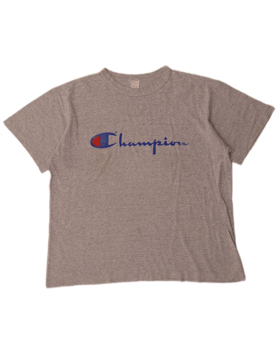 Męski T-shirt Champion z grafiką, duży, szary, akrylowy