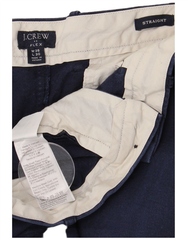 Spodnie męskie J. CREW Flex Straight Chino W36 L30 Granatowa bawełna
