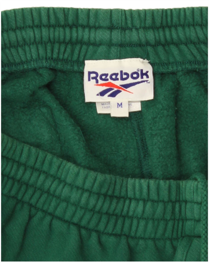 Męskie spodnie dresowe Reebok Joggers, średnia zielona bawełna