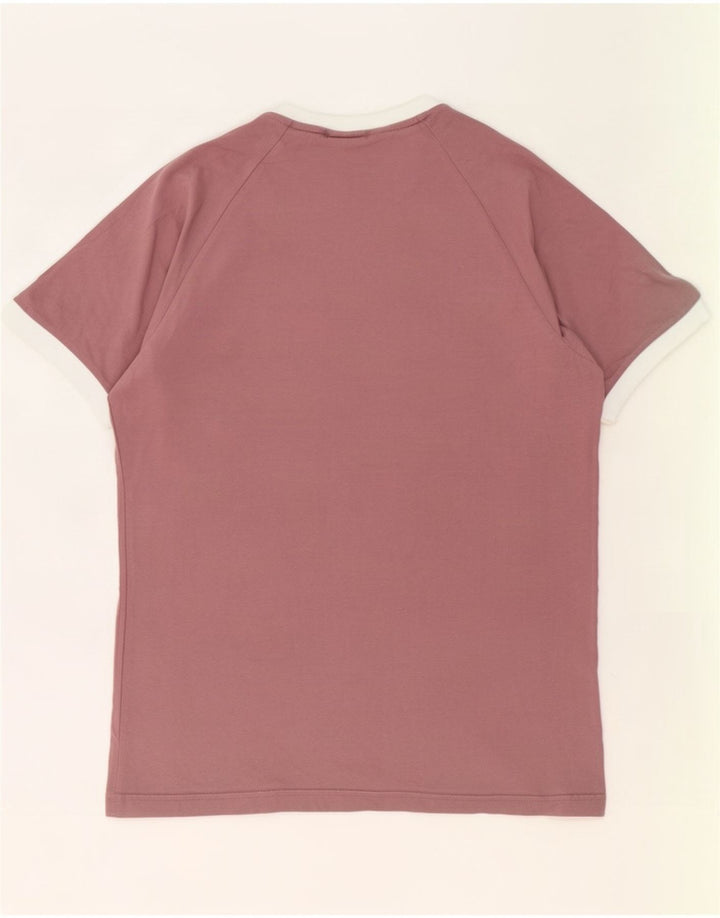 Adidas Męski T-shirt Top Średni Fioletowy Bawełna