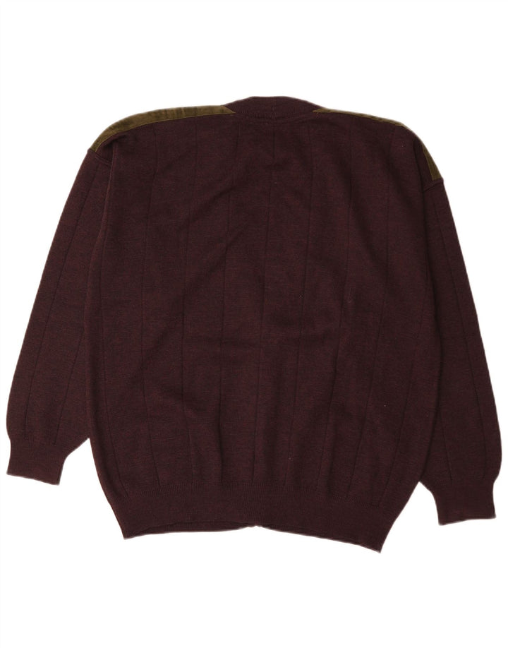 Il Granchio Męski sweter rozpinany XL Brązowa wełna
