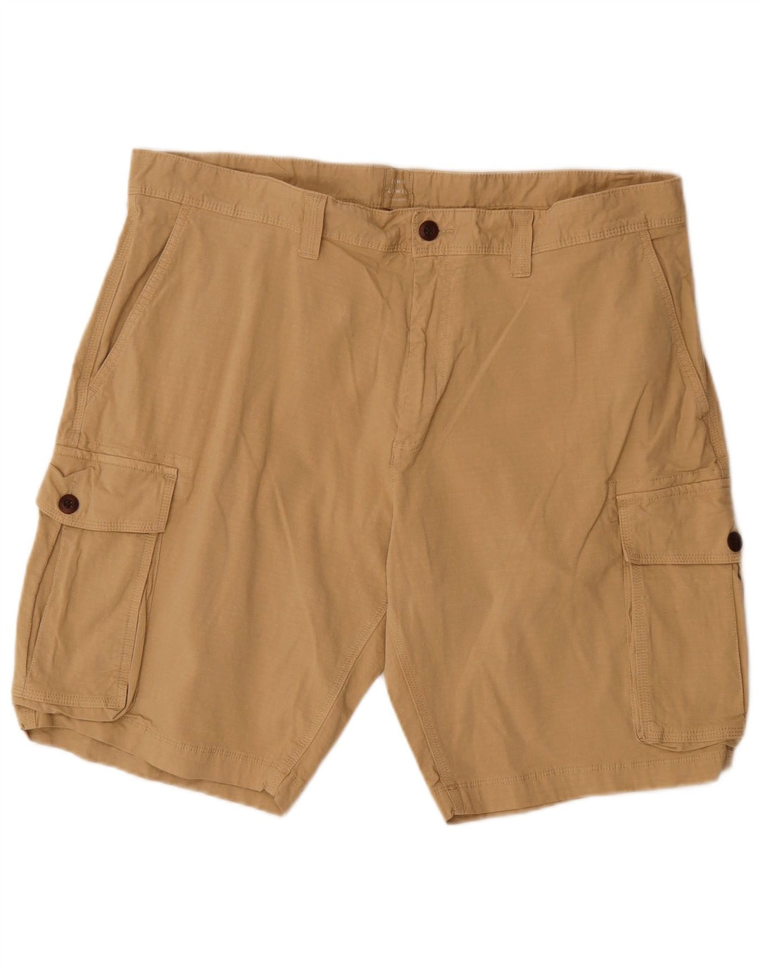 Męskie spodenki cargo John Lewis W40 XL, beżowa bawełna