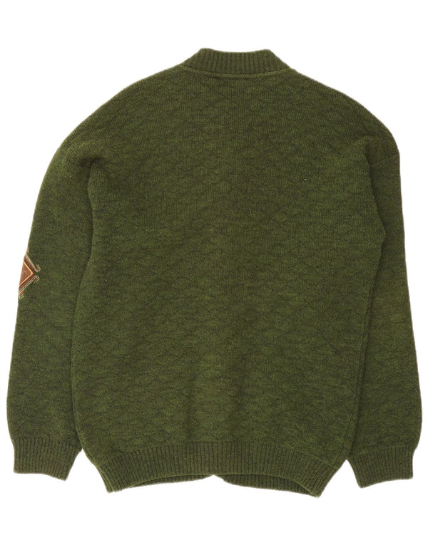 Vintage męski sweter kardigan 2XL khaki