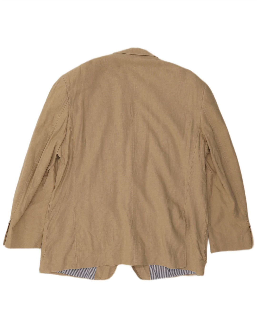 Marks & Spencer Męska marynarka zapinana na 2 guziki UK 40, duża, beżowa, lniana