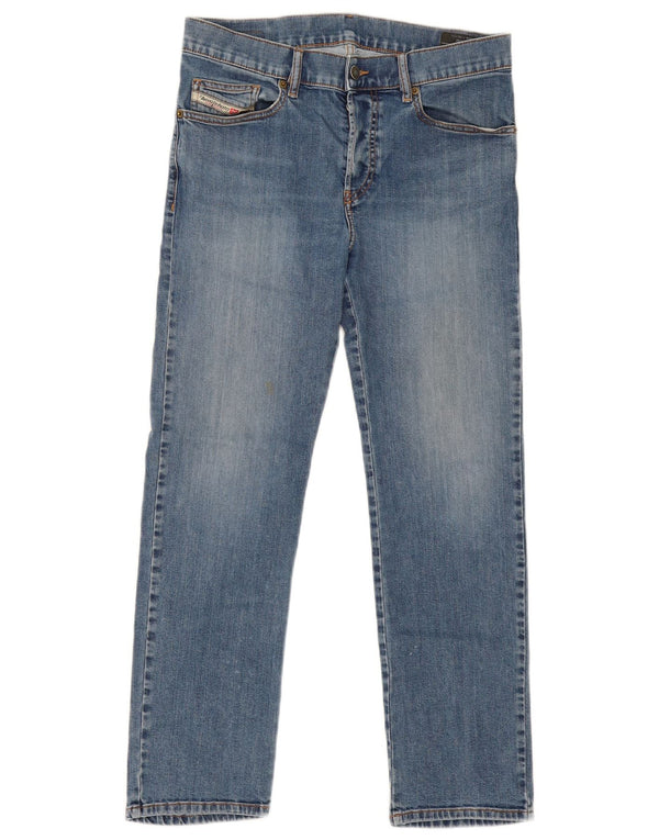 DIESEL Damskie proste dżinsy W30 L27 Niebieskie bawełniane