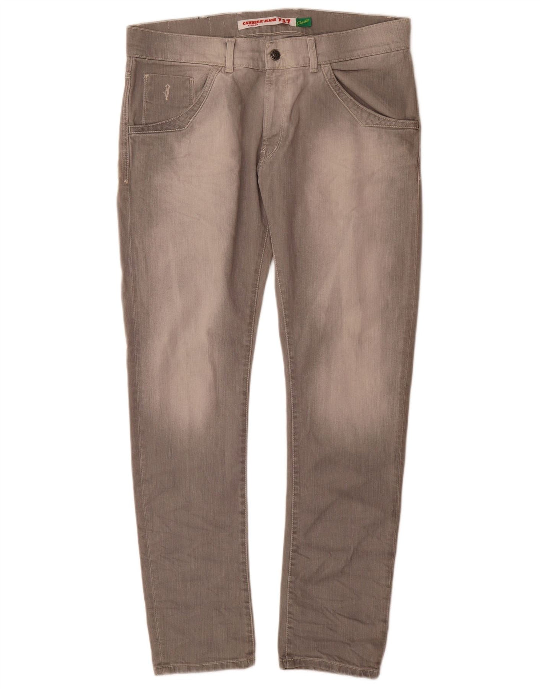 Carrera Męskie 717 Slim Jeans W38 L33 Szara bawełna