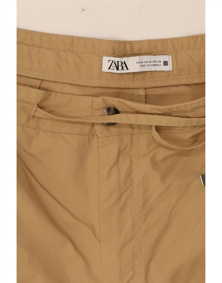 ZARA Mens Cargo Shorts Medium W32 Beige Cotton Vintage Zara and Second-Hand Zara from Messina Hembry 