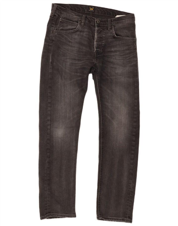Męskie jeansy Lee Daren Straight W31 L30, szare, bawełniane