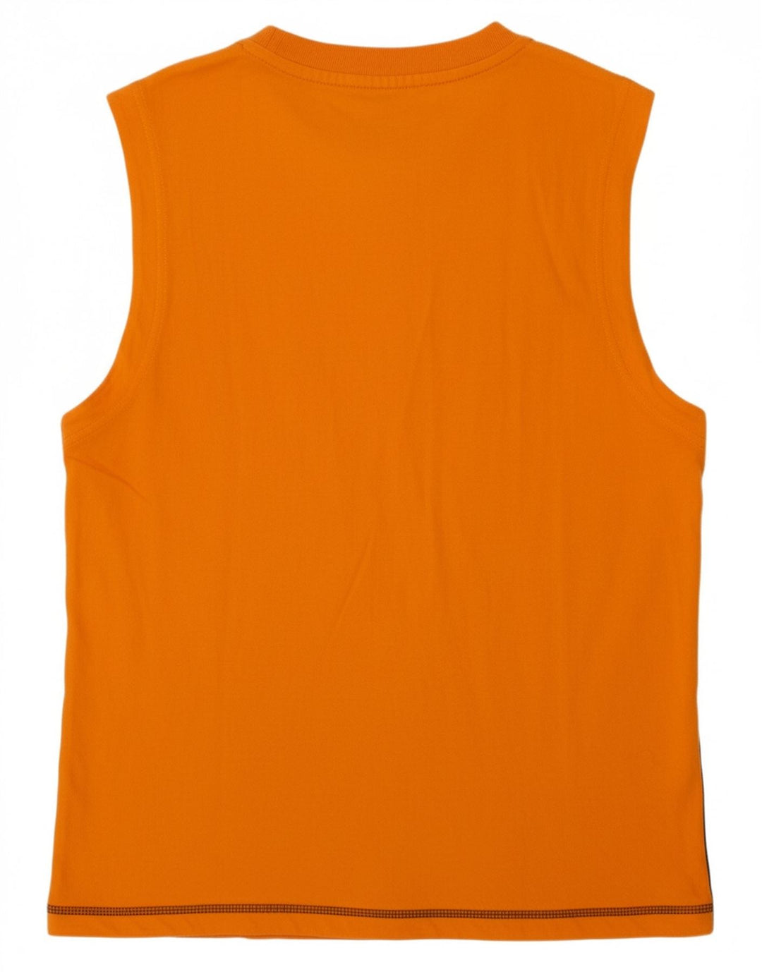 NIKE Boys Graphic Vest Top 12-13 Years Large Orange Colourblock