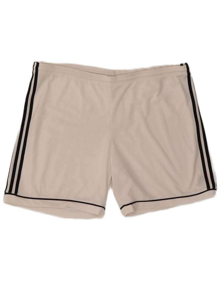 Męskie spodenki sportowe Adidas Climalite XL, biały poliester