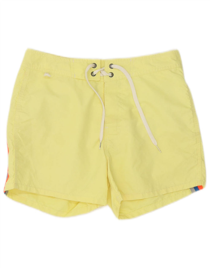 Męskie spodenki kąpielowe Sundek, mały, żółty nylon