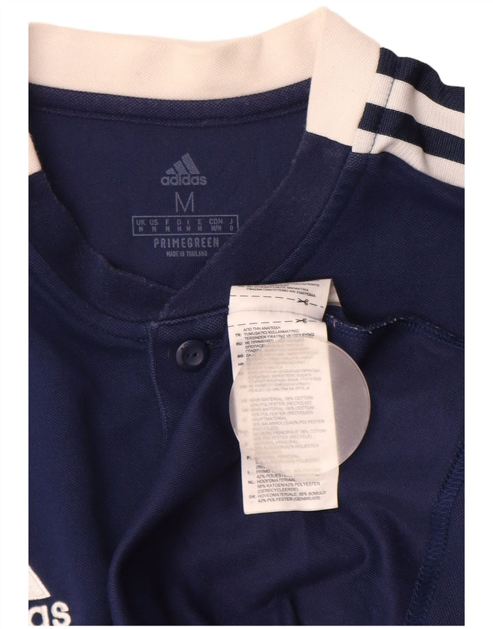 Męska koszulka klubowa ADIDAS Leeds United Football Club, średnia, granatowa, bawełniana