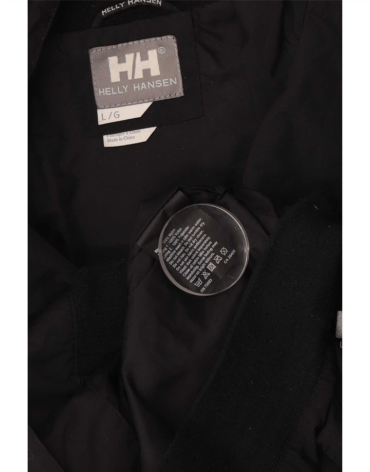 Męska kurtka bomber Helly Hansen UK 40, duża, czarna, nylonowa