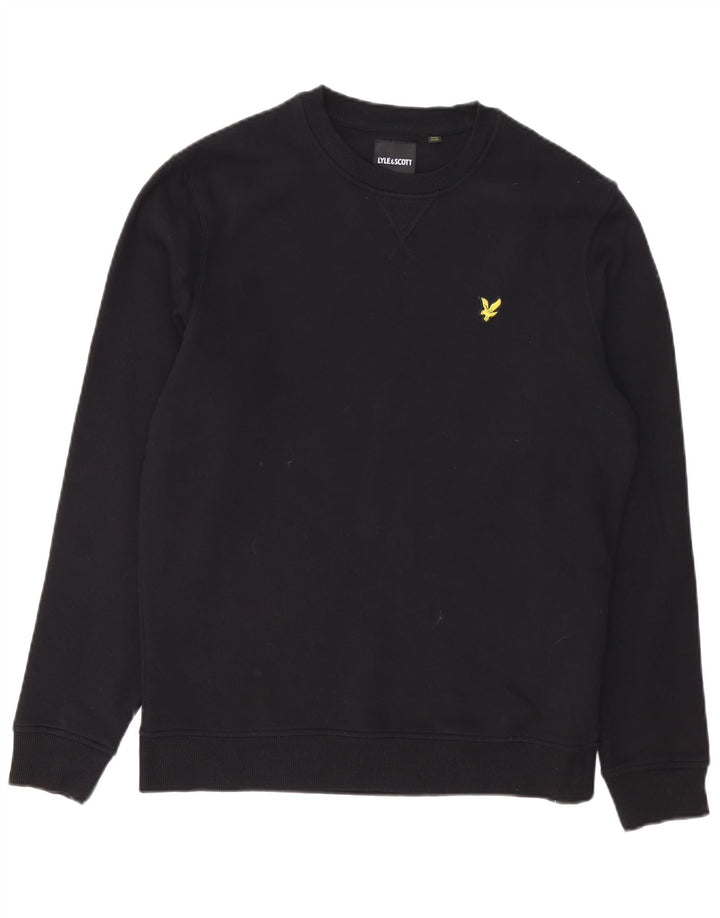 Męska bluza dresowa LYLE & SCOTT, średnia czarna, bawełniana