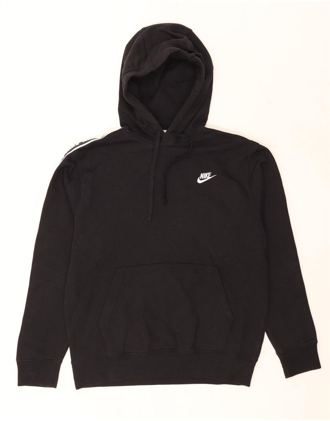 Męski sweter z kapturem Nike z grafiką, średni czarny, bawełniany
