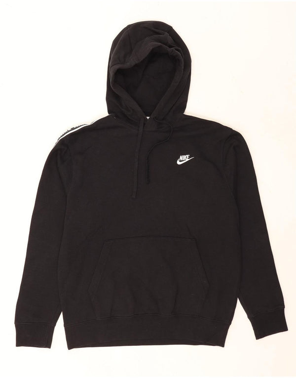 Męski sweter z kapturem Nike z grafiką, średni czarny, bawełniany