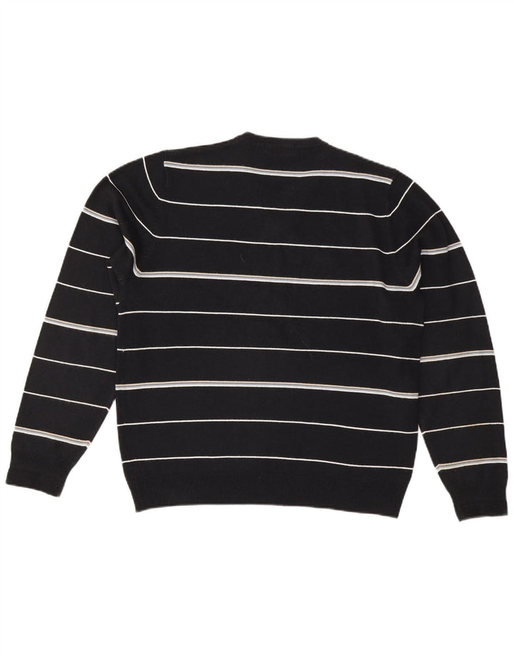 Męski sweter Marks & Spencer Blue Harbor z dekoltem w kształcie litery V, średni granatowy