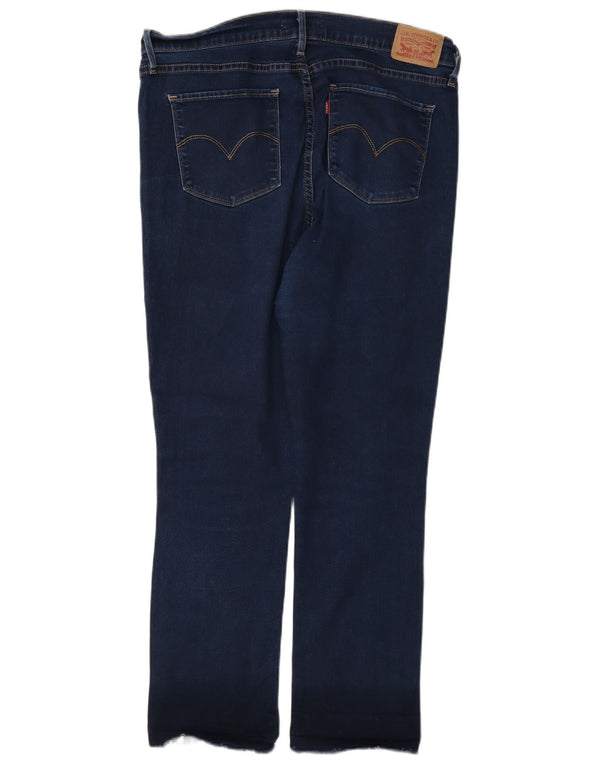 Damskie dżinsy Levi's 724 z wysokim stanem W33 L28 Niebieska bawełna