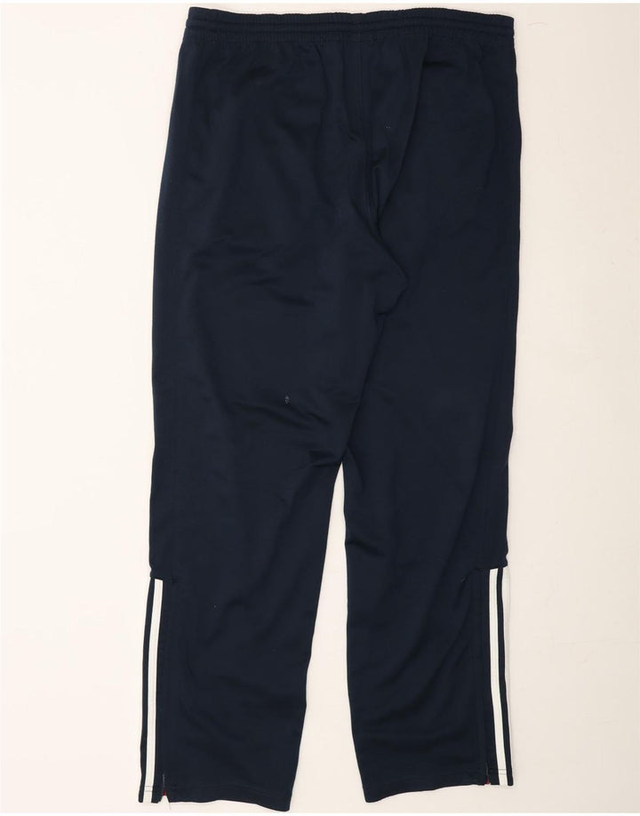 ADIDAS Mens Tracksuit Trousers UK 4/42 Medium Navy Blue Polyester Vintage Adidas and Second-Hand Adidas from Messina Hembry 