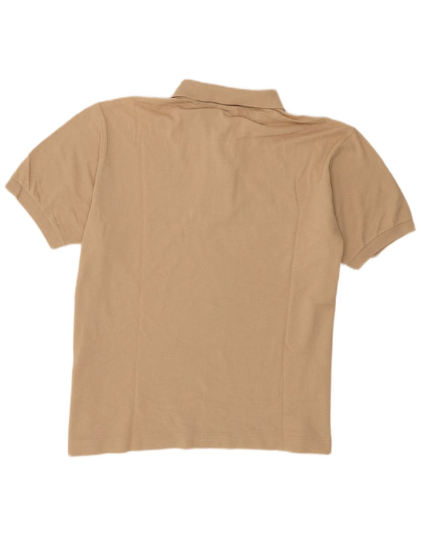 Męska koszulka polo Lacoste, rozmiar 7, 2XL, beżowa, bawełniana