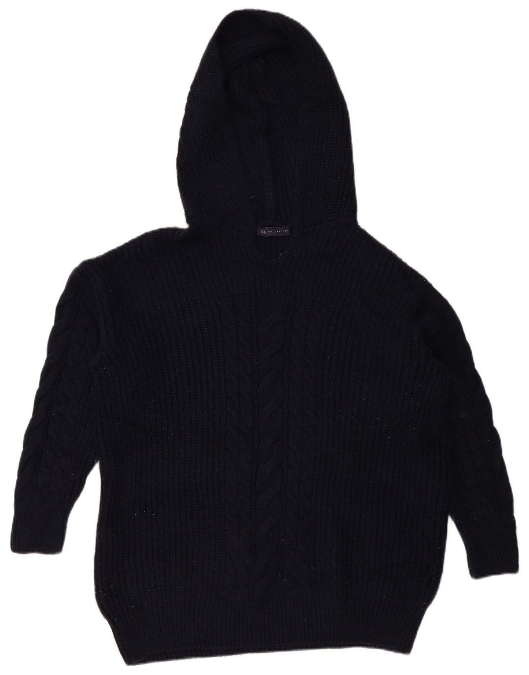 Marks & Spencer Damski sweter oversize UK 14, średni granatowy