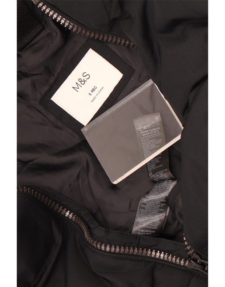 Męska ocieplana kurtka Marks & Spencer UK 36, mała, czarna, poliester