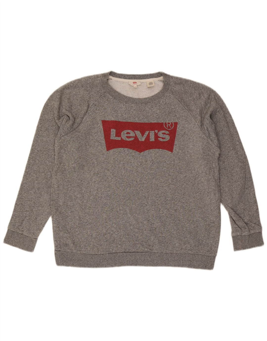 Męska bluza Levi's z grafiką, średnioszara, bawełniana w plamki