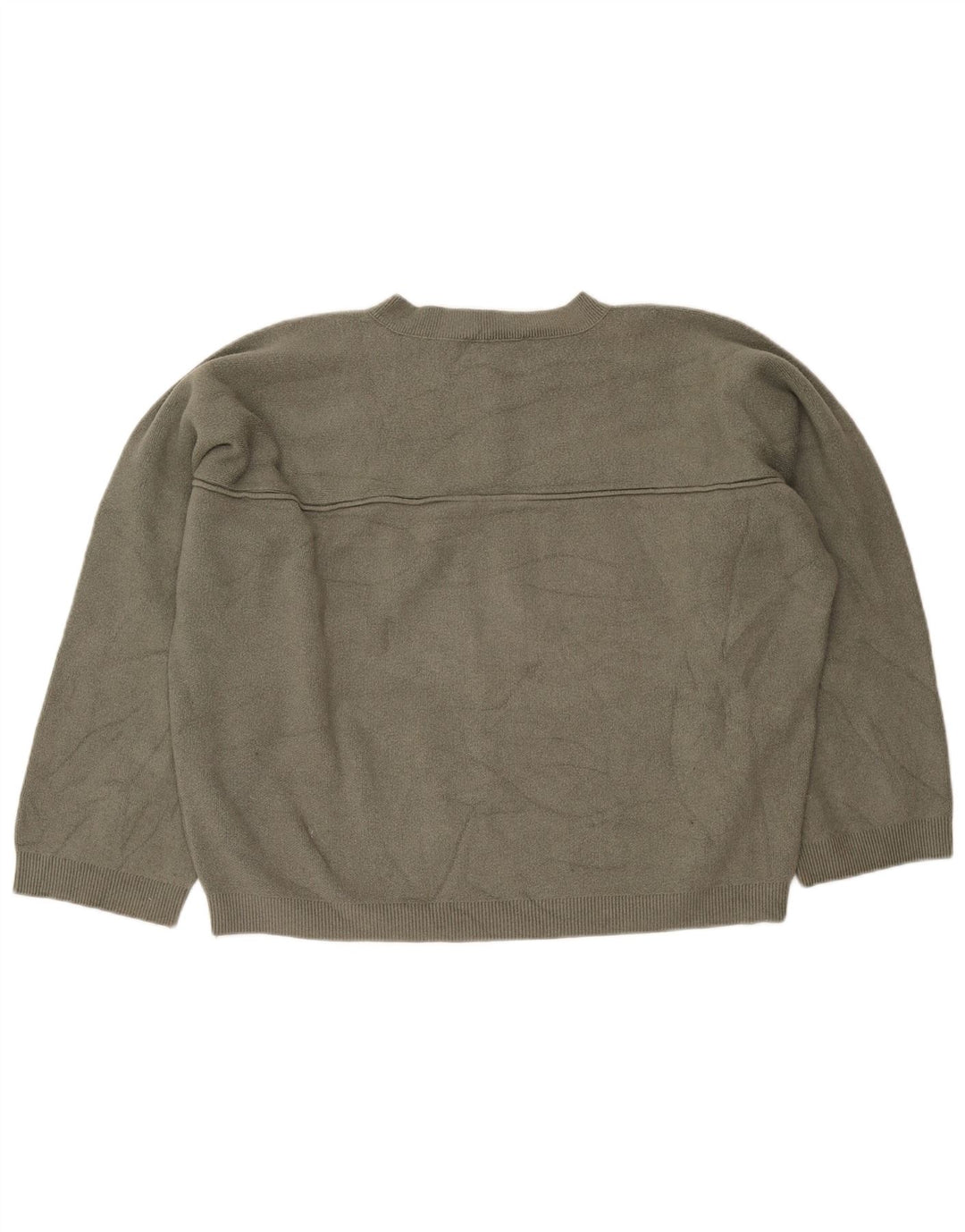 Damski sweter oversize zapinany na guziki Zara UK 16, duża wiskoza khaki