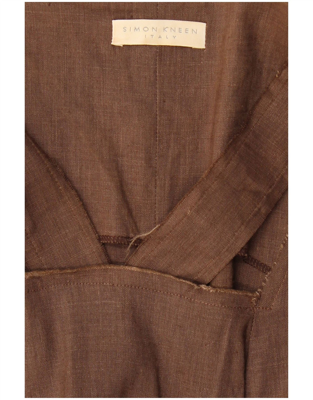 VINTAGE Damska Sukienka Maxi bez rękawów UK 8 Mały Brąz