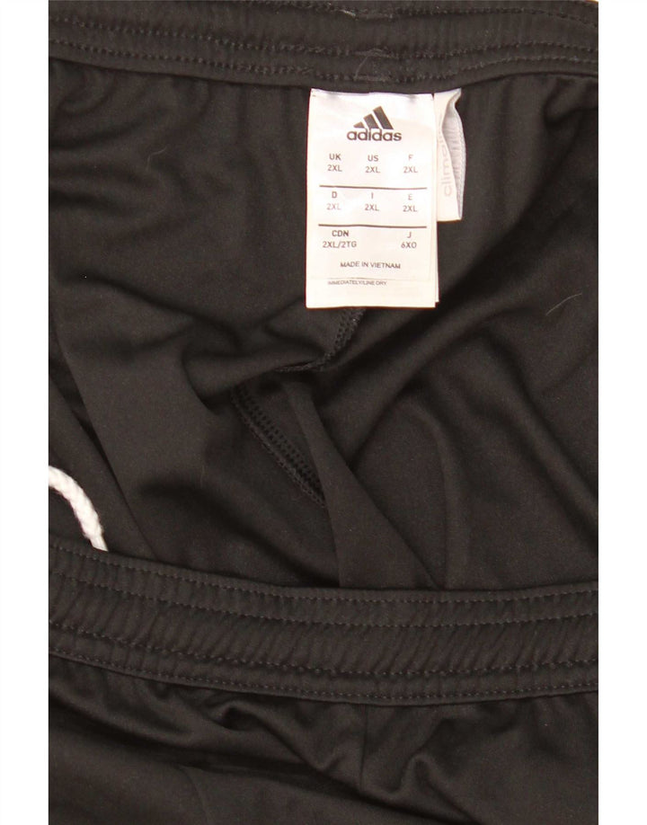 Męskie spodenki sportowe Adidas Climalite 2XL Czarny poliester z blokami kolorów
