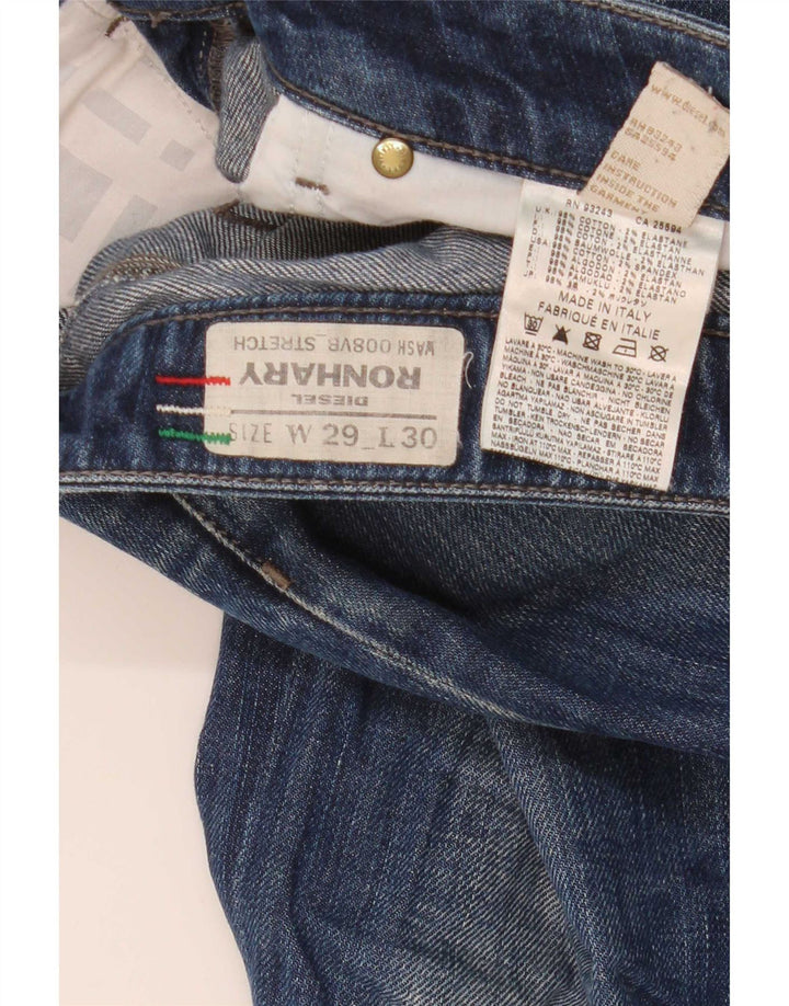 Diesel Męskie Ronhary Stretch Bootcut Jeansy W29 L30 Granatowa bawełna