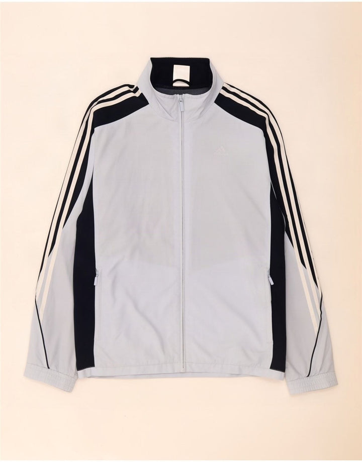 Adidas męska bluza dresowa, średnia niebieska, blok kolorów poliester