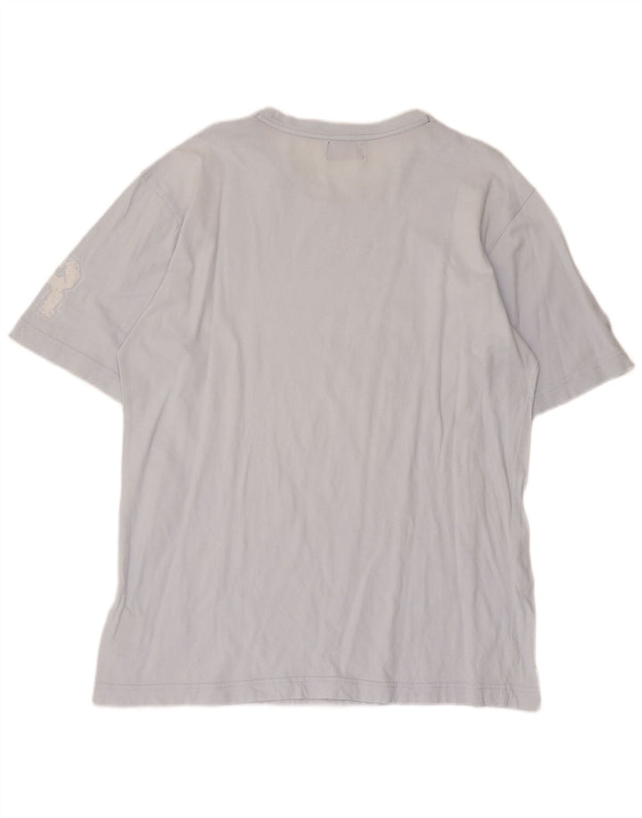 T-shirt męski Kappa, duży, bawełniany w niebieskie paski
