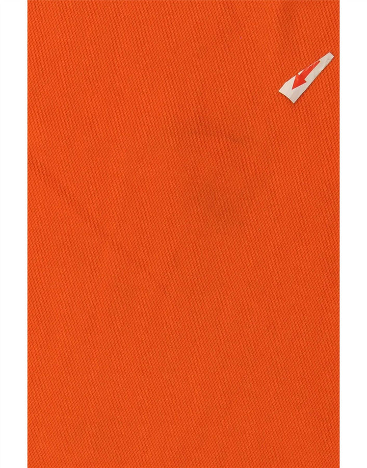 Adidas Męski T-shirt Top Mały Pomarańczowy Poliester