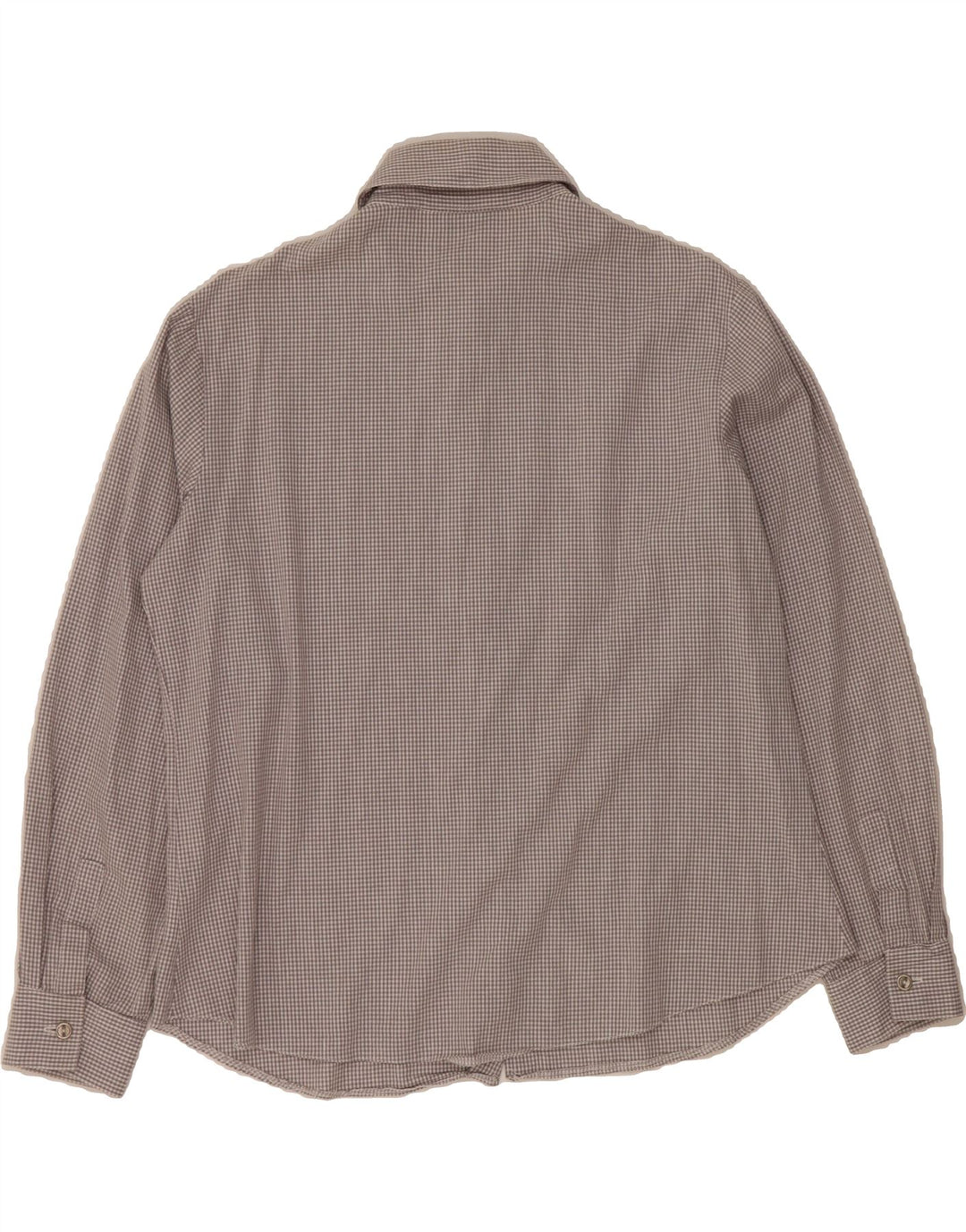 SASHA Womens Shirt UK 14 Large Grey Gingham Cotton Vintage Sasha and Second-Hand Sasha from Messina Hembry 