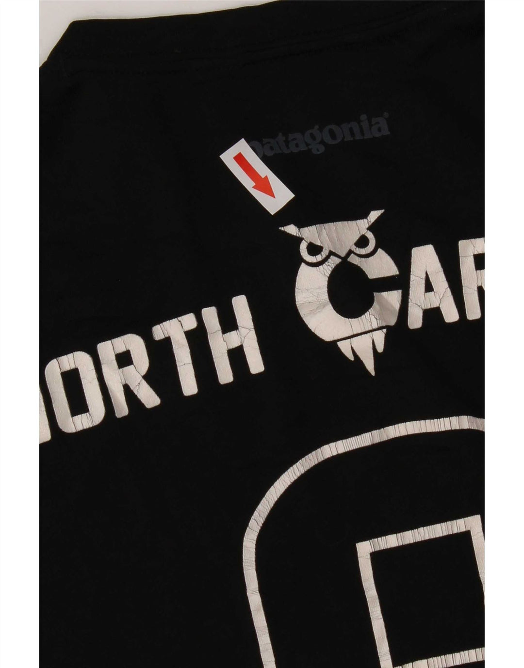 Męski T-shirt z grafiką Patagonia North Carolina, średni czarny poliester