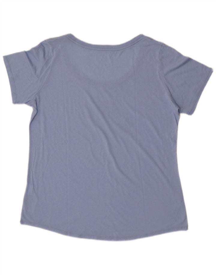 Damska koszulka Nike Athletic Cut Graphic Top UK 16, duży, niebieski poliester