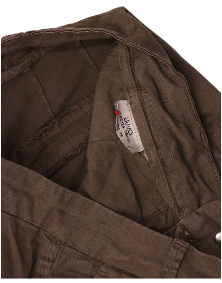 Damskie spodnie chino Liu Jo W25 L26 Khaki