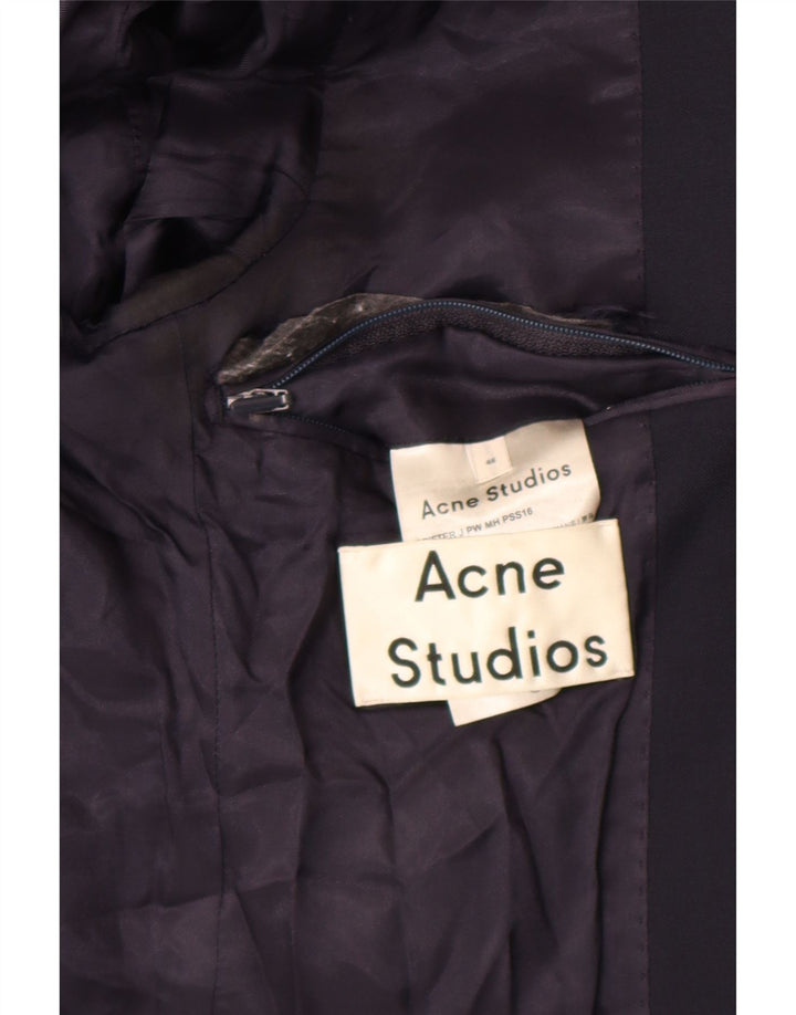 Męska marynarka zapinana na 2 guziki Acne Studios IT 48 Średni granatowy klasyczny