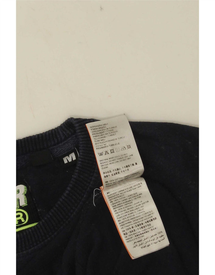 Męski T-shirt z grafiką Superdry, średni, granatowy, bawełniany
