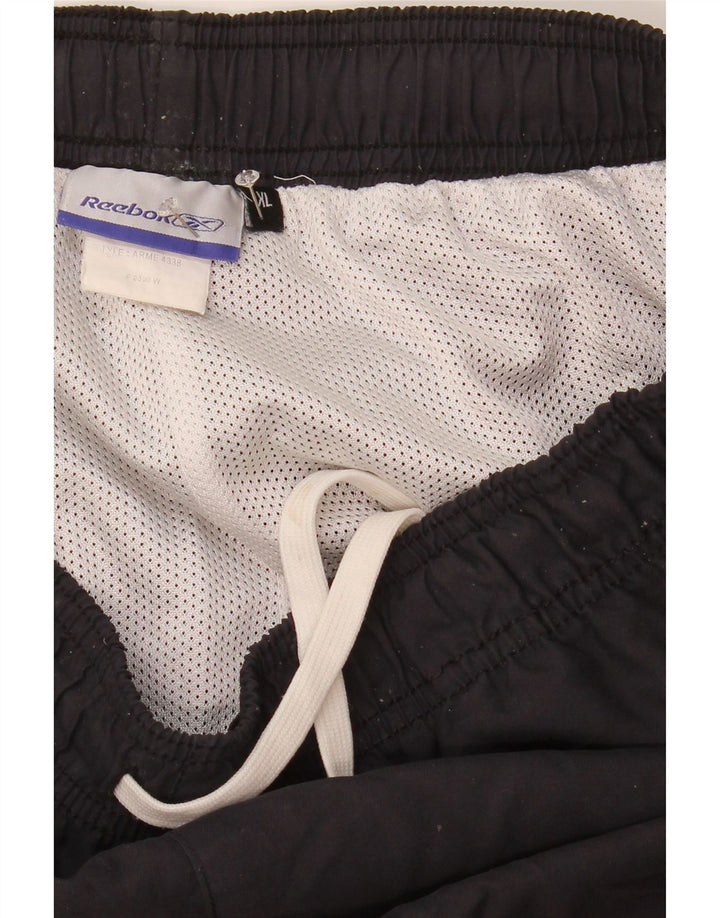Męskie spodnie dresowe Reebok XL, granatowe, poliestrowe